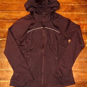 Medium Women’s Spyder Purple Zipped Hooded Jacket